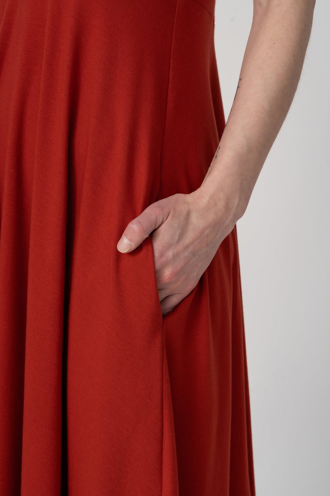 Vestido bailarina orange blood-Elisa Muresan