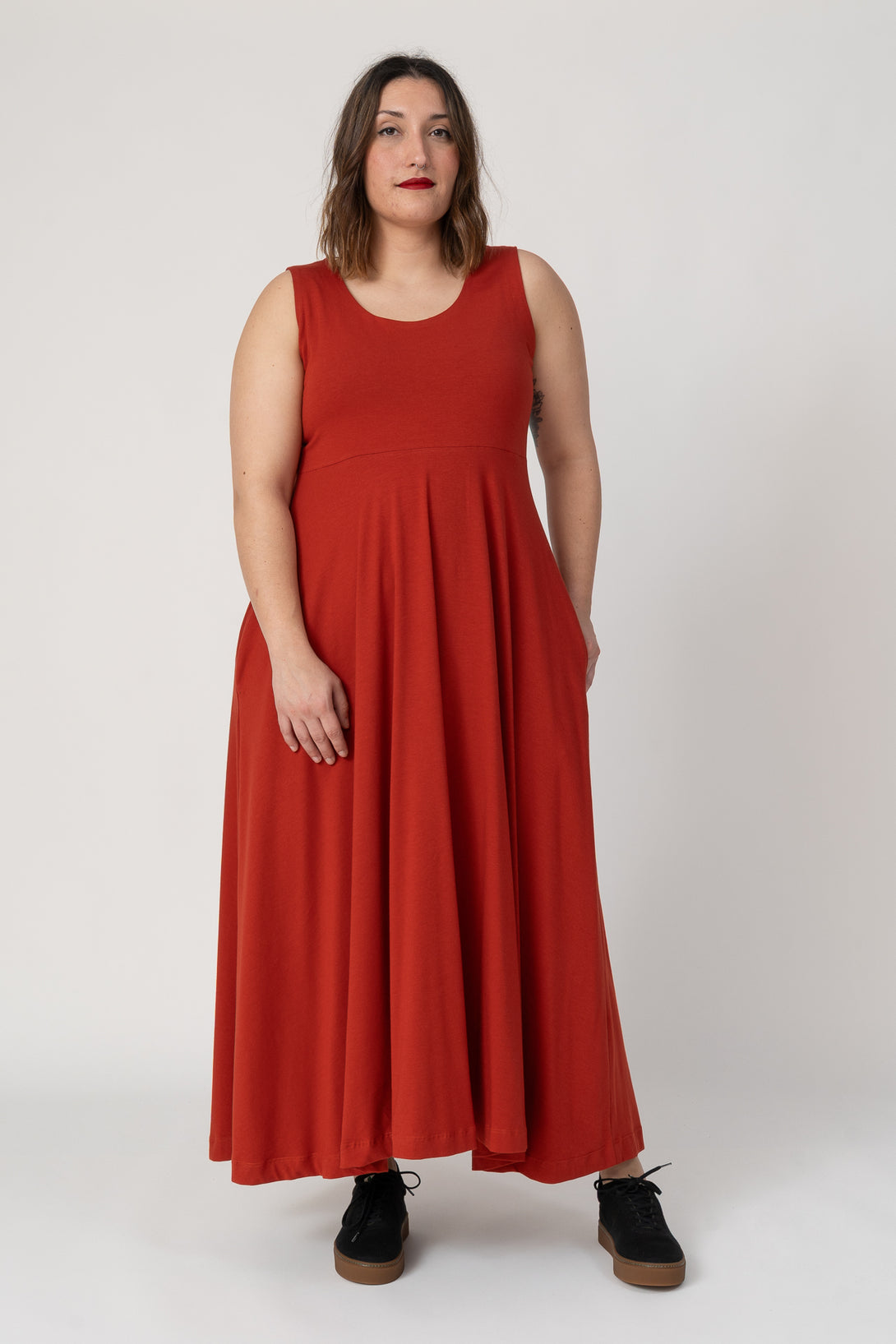 Vestido bailarina orange blood-Elisa Muresan