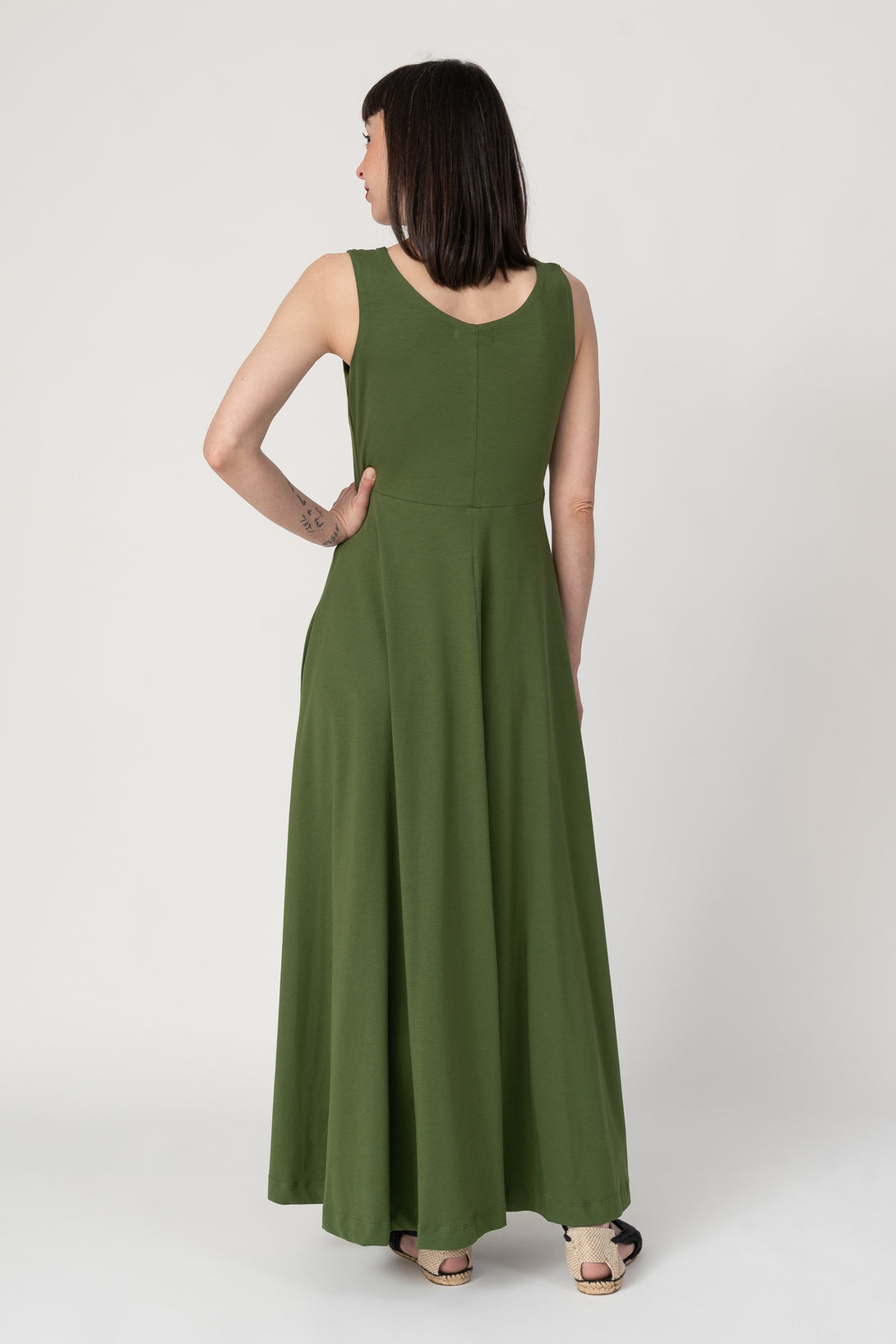 vestido bailarina verde-Elisa Muresan