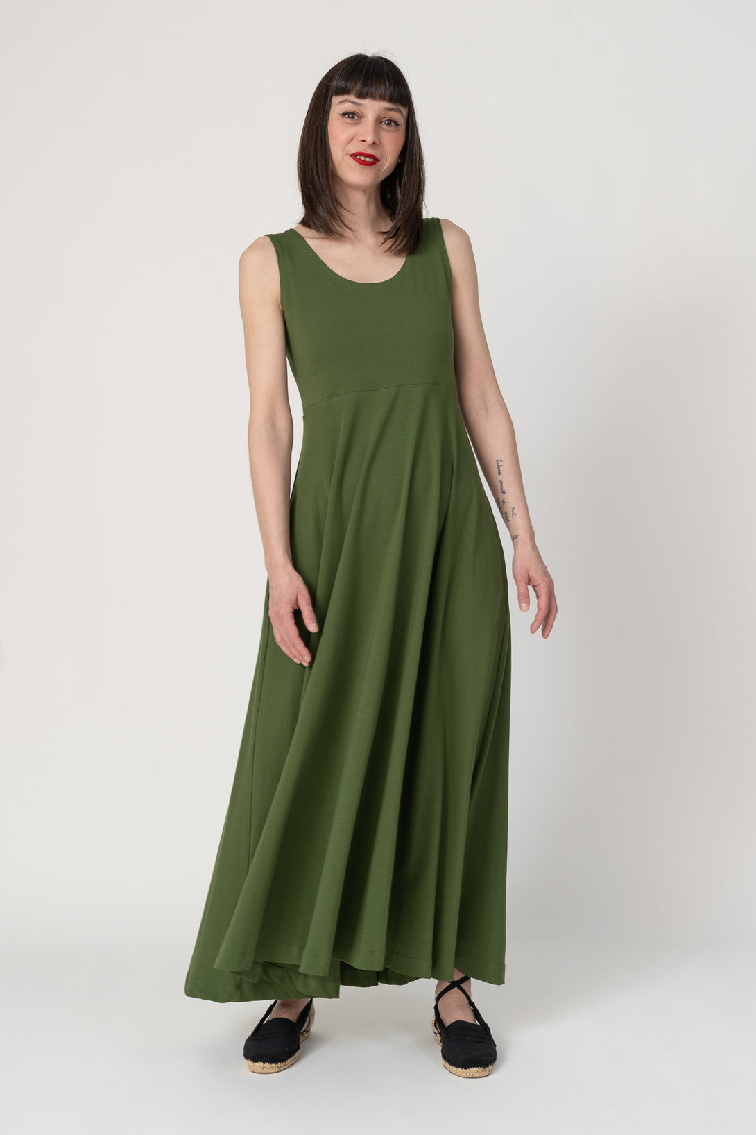 vestido bailarina verde-Elisa Muresan