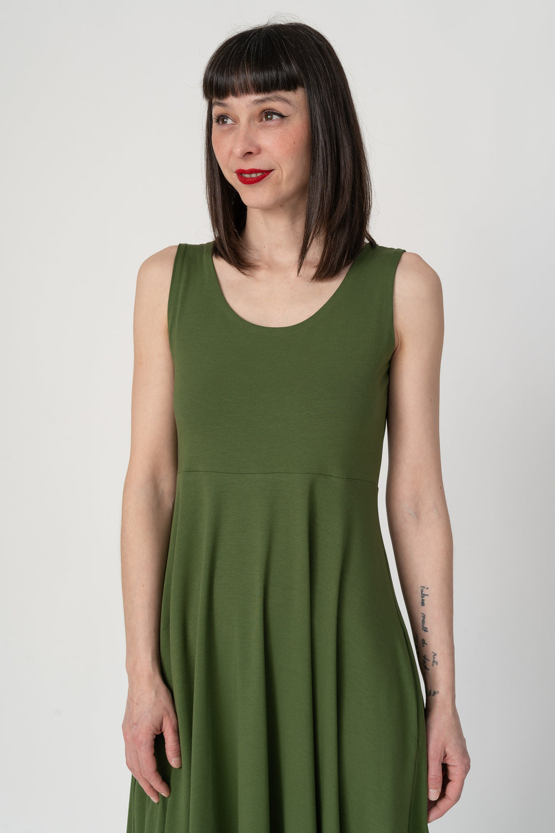 vestido bailarina verde-Elisa Muresan