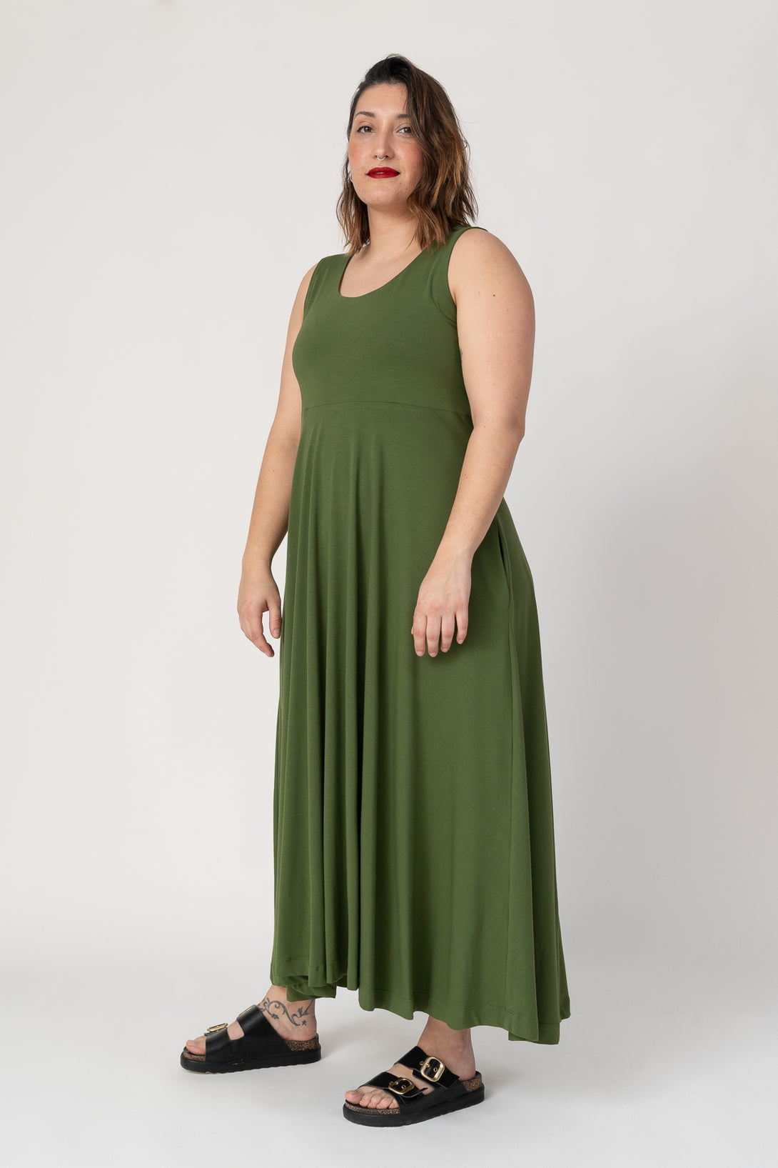 vestido bailarina verde-Elisa Muresan