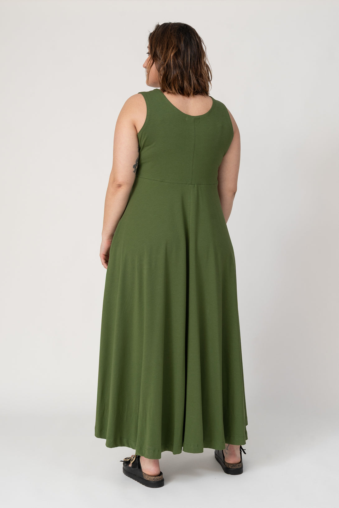 vestido bailarina verde-Elisa Muresan