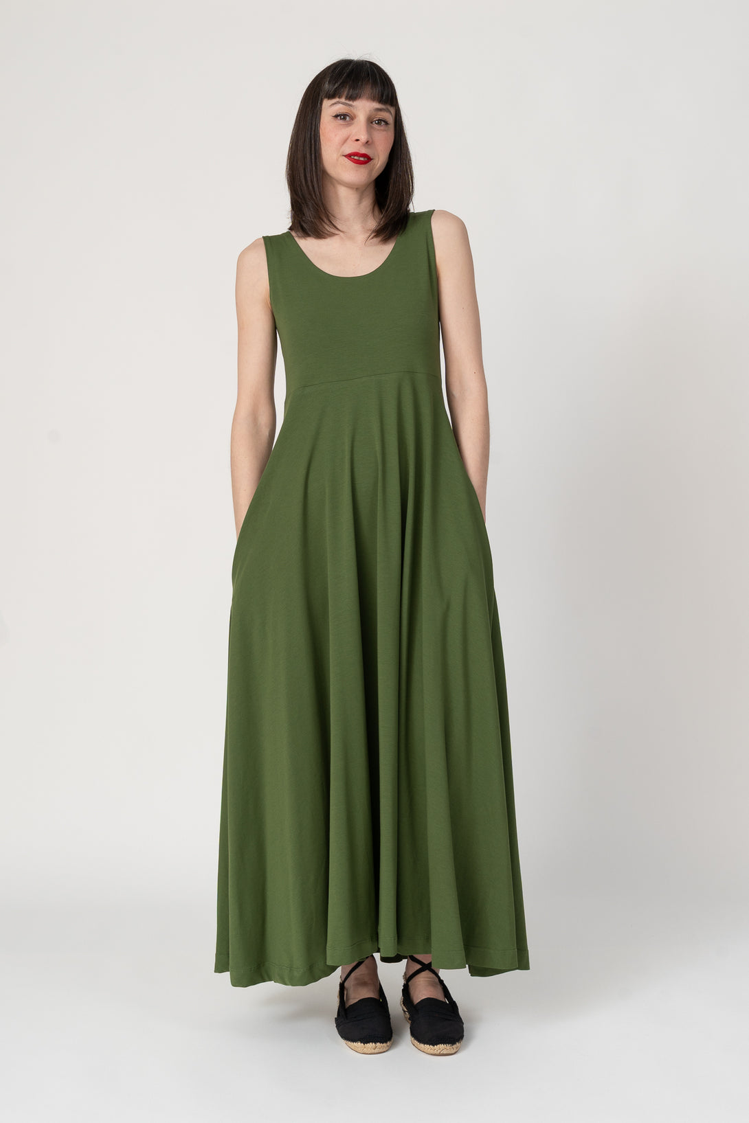 vestido bailarina verde-Elisa Muresan