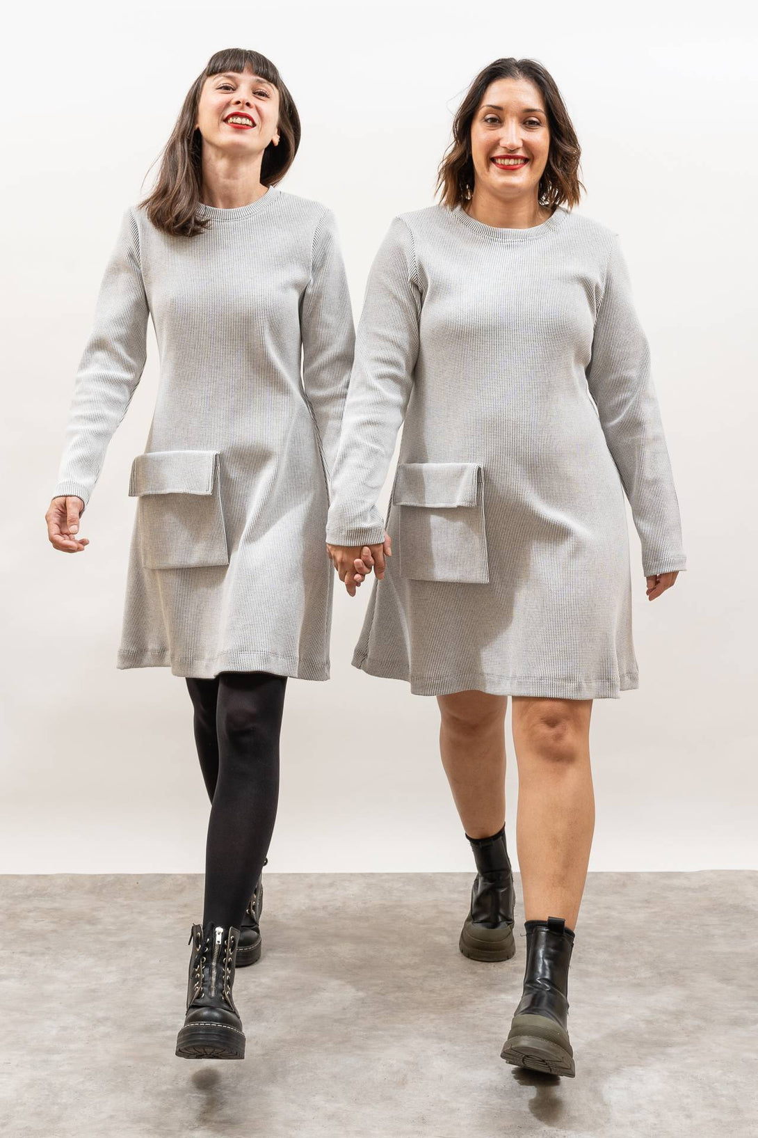 Vestido blanco Amélie bolsillo-Elisa Muresan
