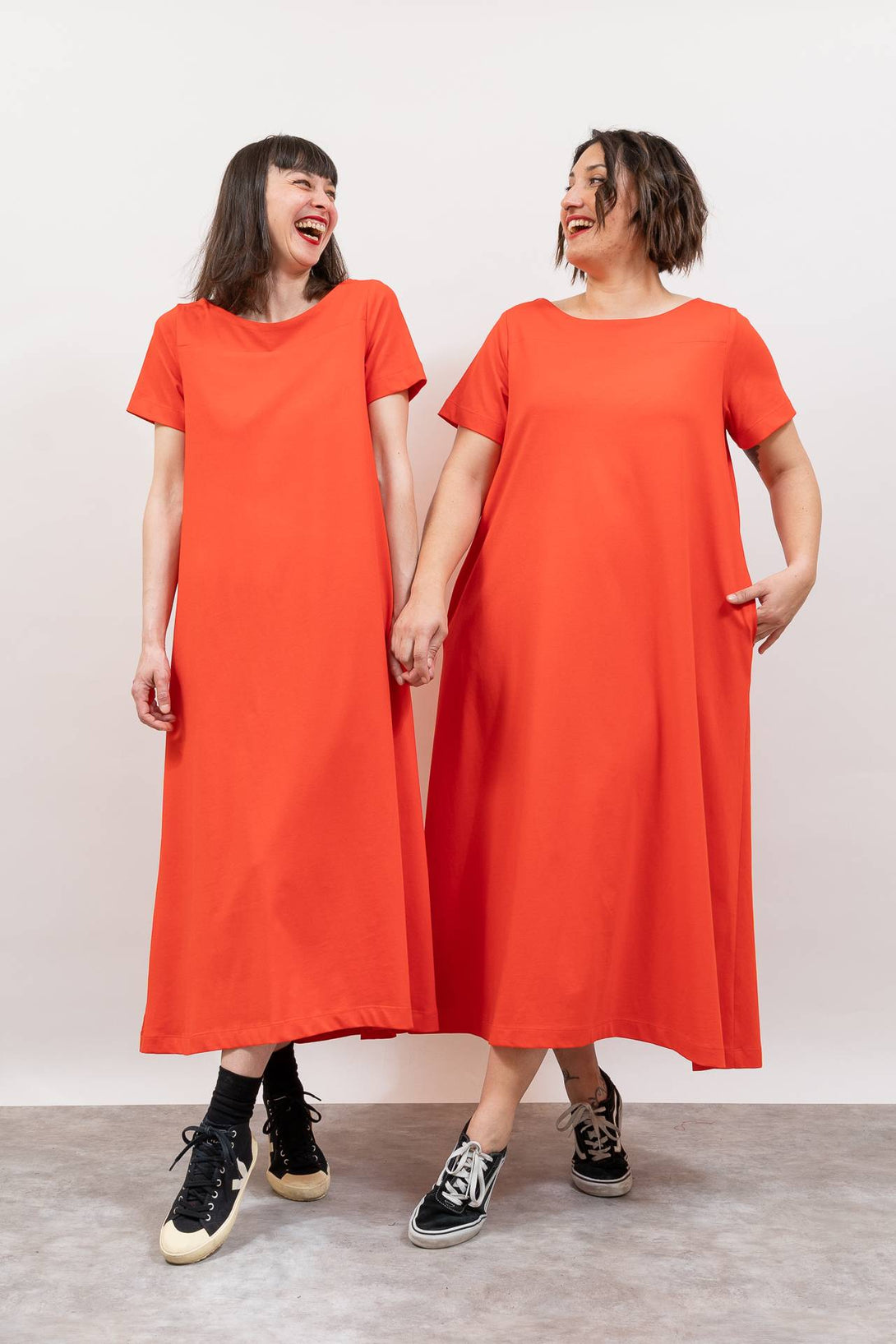 Vestido canesú naranja-Elisa Muresan