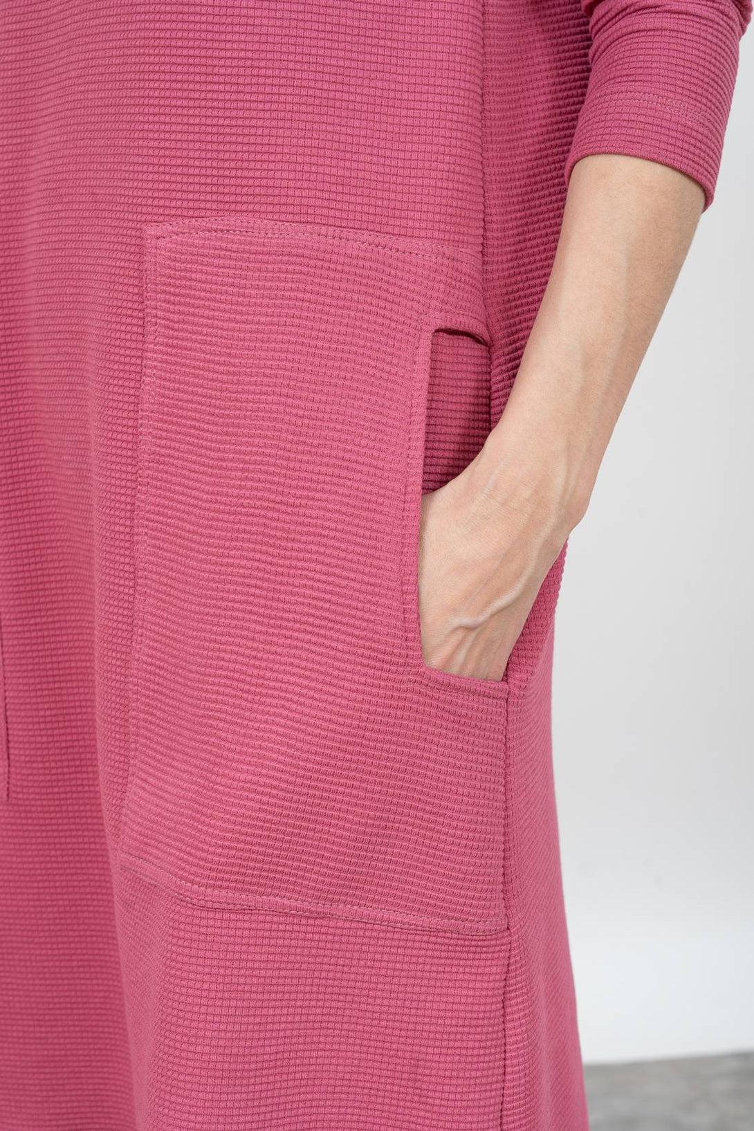 Vestido evasé malva-Elisa Muresan