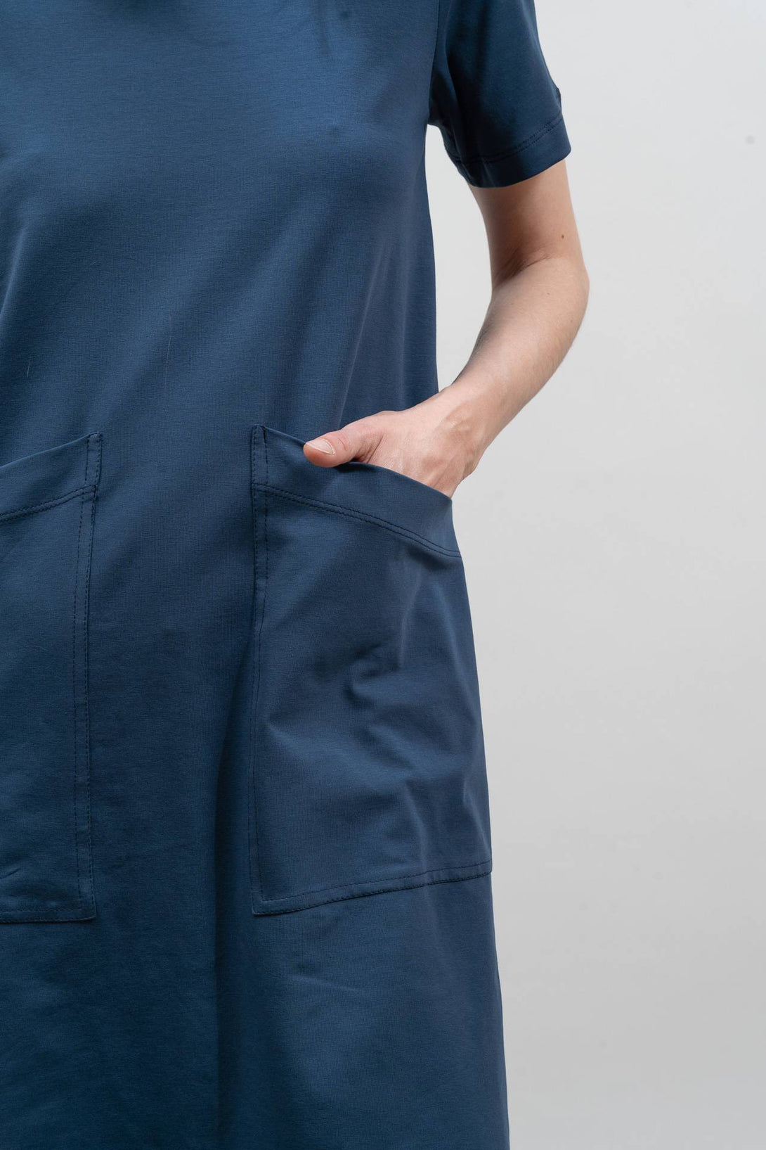 Vestido evasé navy-Elisa Muresan