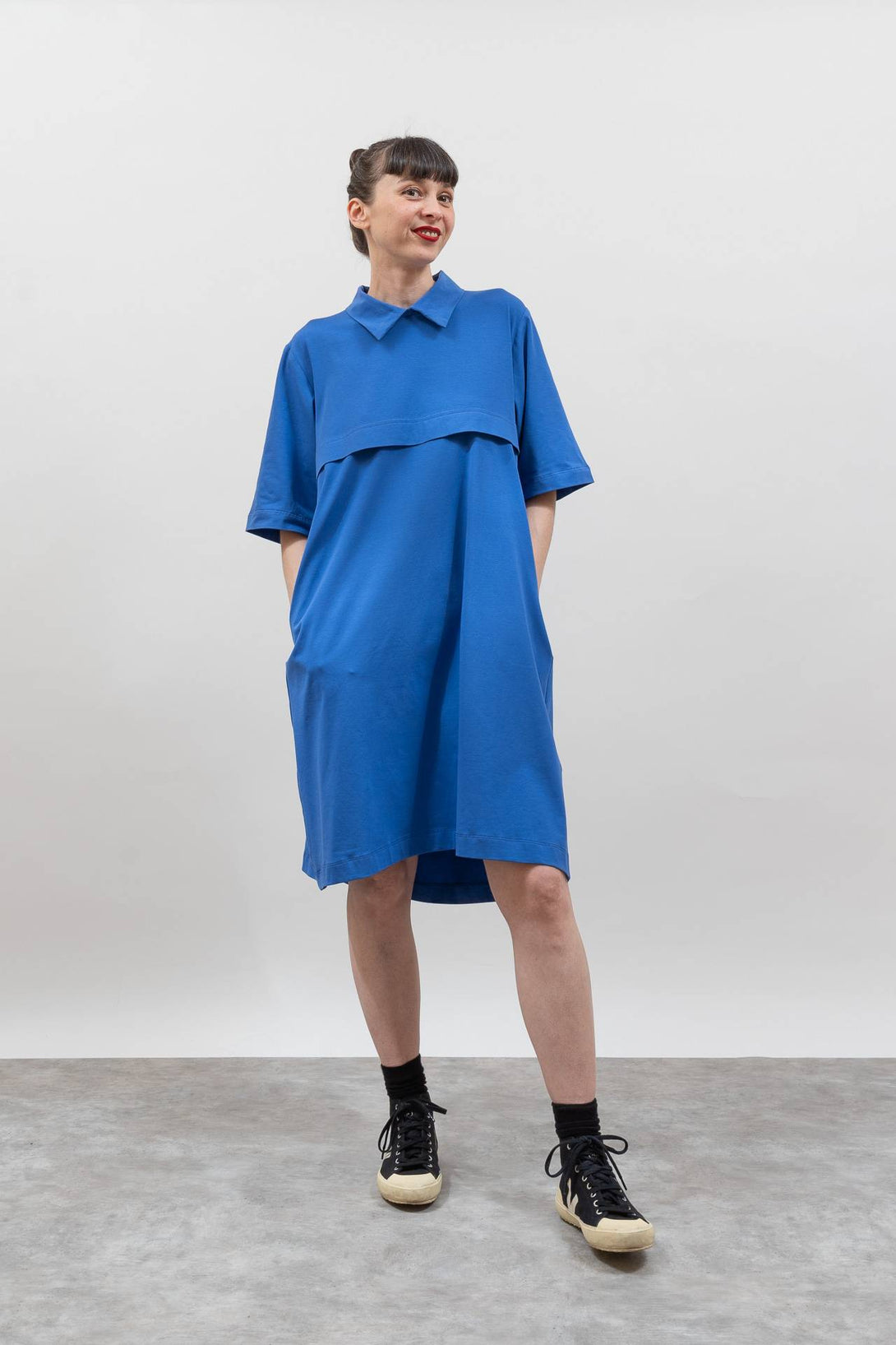 Vestido Frida azul-Elisa Muresan