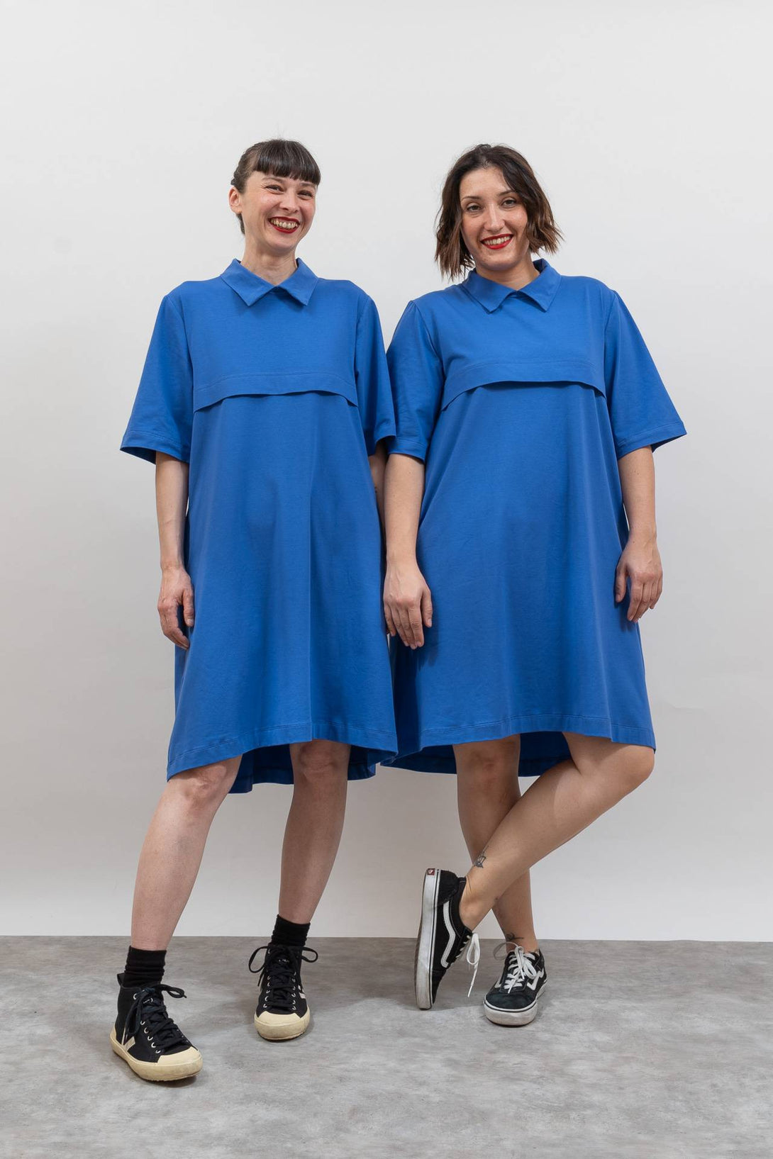 Vestido Frida azul-Elisa Muresan