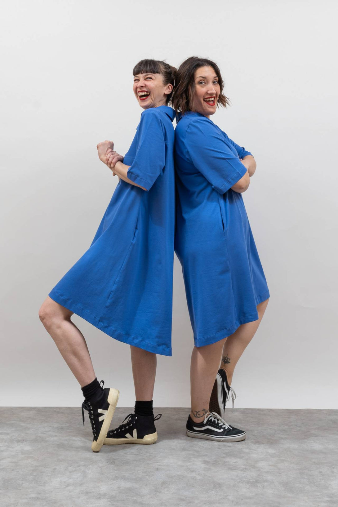 Vestido Frida azul-Elisa Muresan