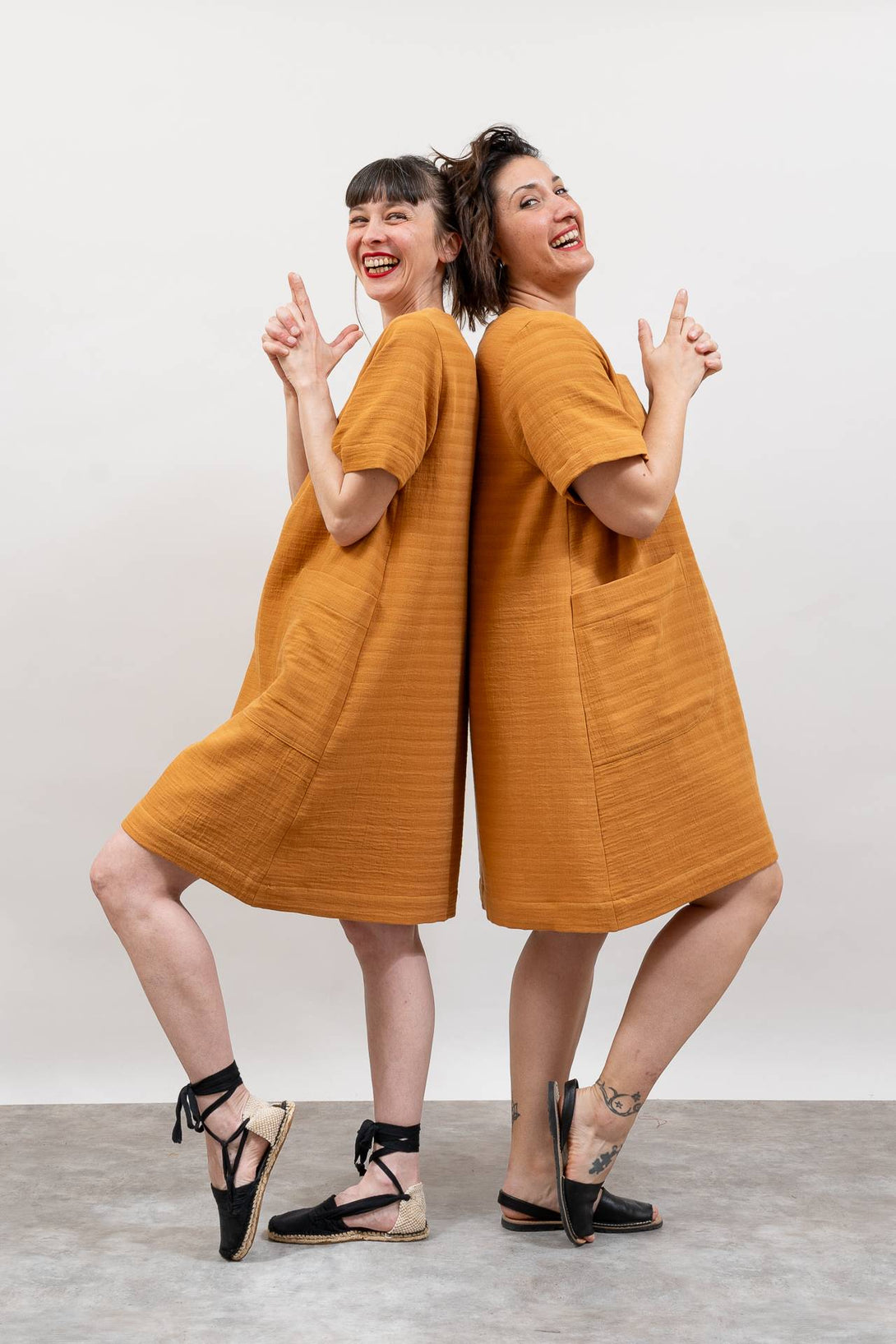 Vestido muselina con manga-Elisa Muresan
