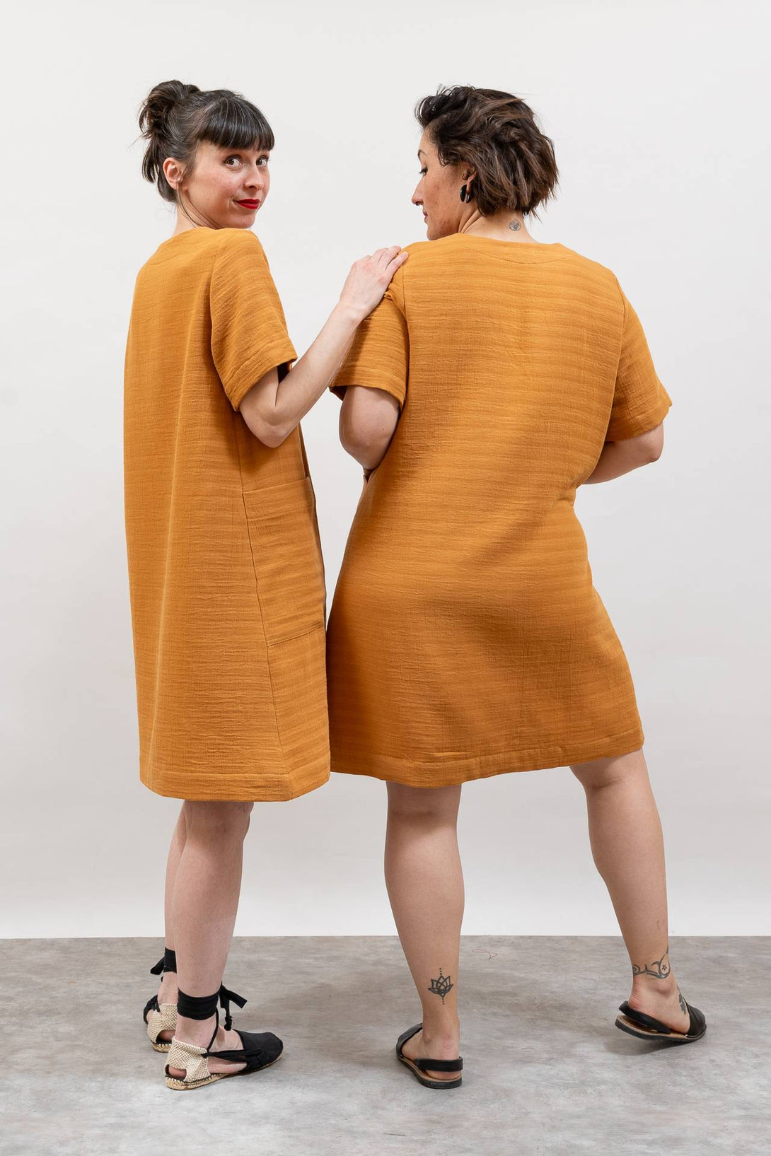 Vestido muselina con manga-Elisa Muresan