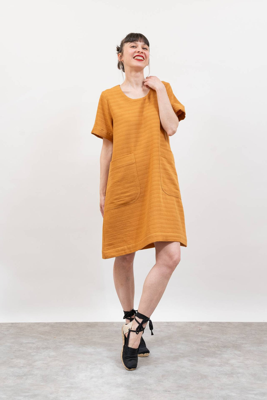 Vestido muselina con manga-Elisa Muresan