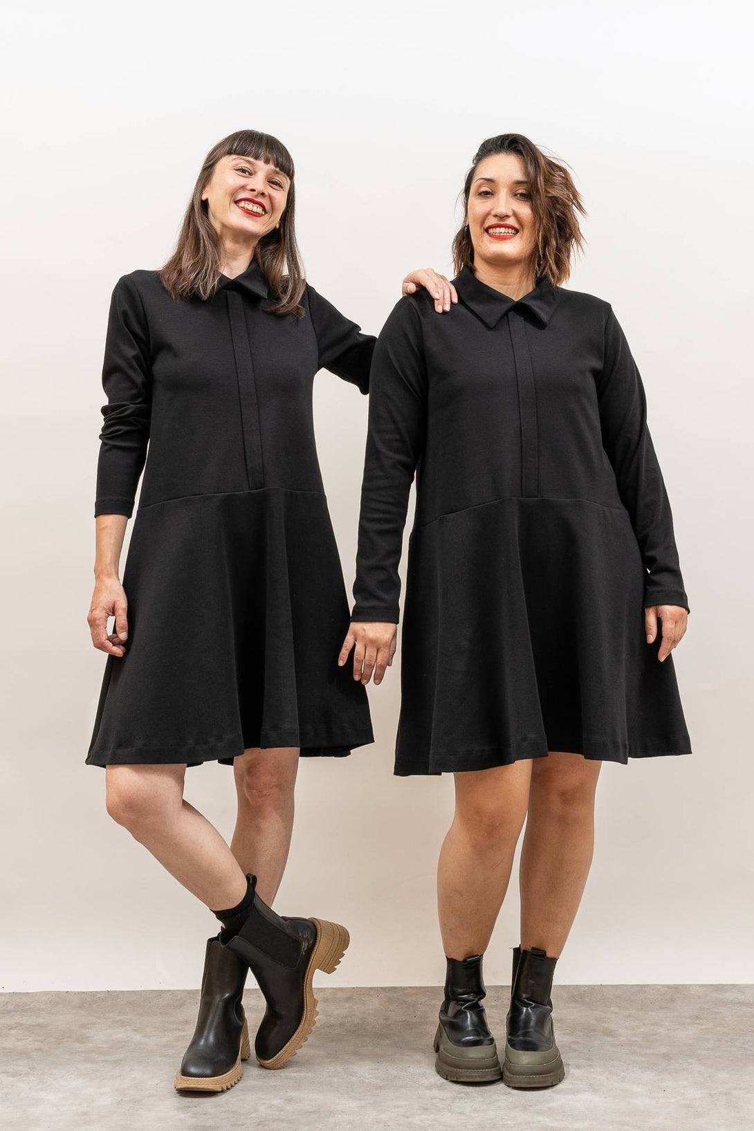 Vestido tapeta negro-Elisa Muresan